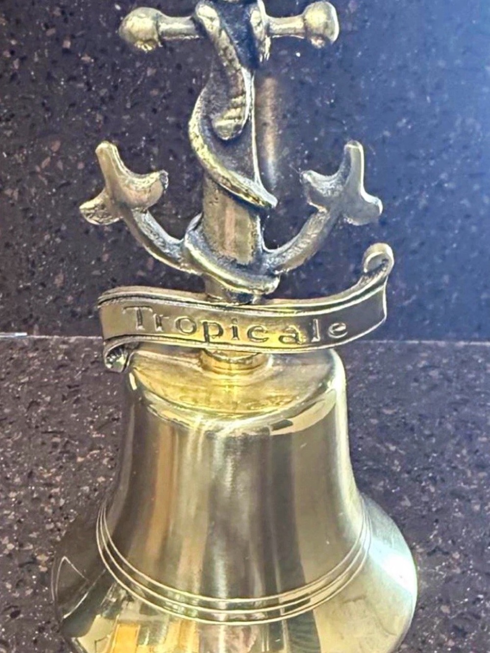 Tropicale Brass Bell - Gold Decorative Home Accent